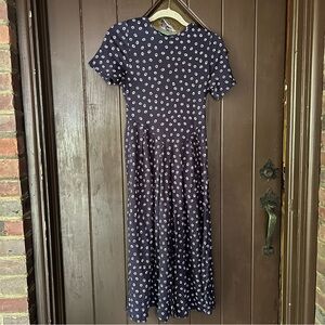 Vintage drop waist dot dress